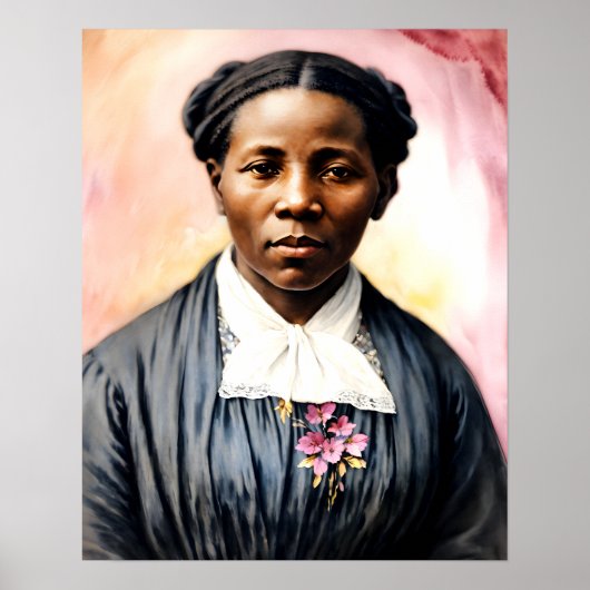 Harriet Tubman Original Portrait Art Poster (Vorne)