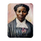 Harriet Tubman Original Wasserfarben Kunst Magnet (Vertikal)