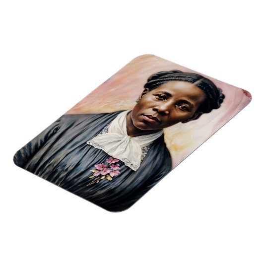 Harriet Tubman Original Wasserfarben Kunst Magnet (Linke Seite)