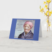 Harriet Tubman & Quote Karte (Gelbe Blume)