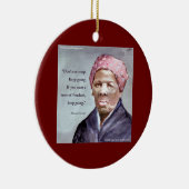 Harriet Tubman & Quote Keramik Ornament (Rechts)