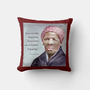 Harriet Tubman & Quote Kissen