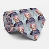 Harriet Tubman & Quote Krawatte (Gerollt)
