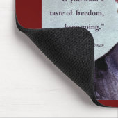 Harriet Tubman & Quote Mousepad (Ecke)