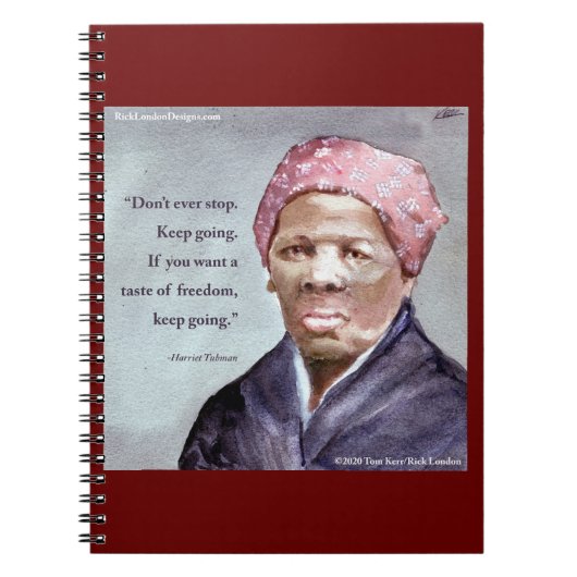 Harriet Tubman & Quote Notizblock (Vorderseite)