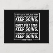 Harriet Tubman Quote Postcard Postkarte (Vorderseite)