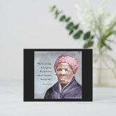 Harriet Tubman & Quote Postkarte (Stehend Vorderseite)