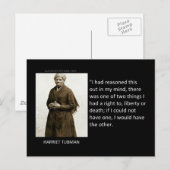 Harriet Tubman Quote Postkarte (Vorne/Hinten)