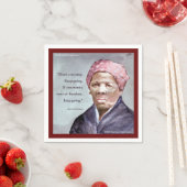 Harriet Tubman & Quote Serviette (Beispiel)