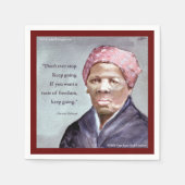 Harriet Tubman & Quote Serviette (Vorderseite)