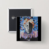 Harriet Tubman - schwarzer Geschichtsknopf Button (Vorne & Hinten)