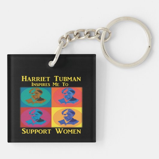 Harriet Tubman Support Women Schlüsselanhänger (Rückseite)
