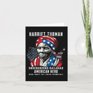 Harriet Tubman Untergrund Railroad American Hero Karte