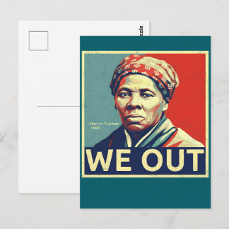 Harriet Tubman We Out Freedom Historic Portrait Postkarte
