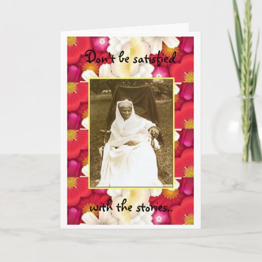 Harriet Tubman-Werden Ihre eigene Legende Karte (Vorderseite)