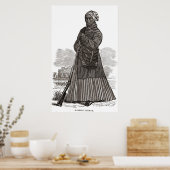 Harriet Tubman Woodcut Poster (Küche)