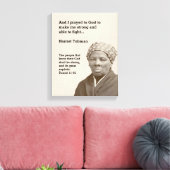 HARRIET TUBMAN Zitat | Christliche Verse Leinwanddruck (Insitu (Wohnzimmer))
