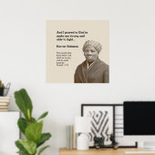 HARRIET TUBMAN Zitat Custom Bible Verse Poster (Heimbüro)