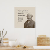 HARRIET TUBMAN Zitat Custom Bible Verse Poster (Küche)