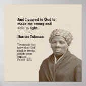 HARRIET TUBMAN Zitat Custom Bible Verse Poster (Vorne)