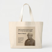 HARRIET TUBMAN Zitat Custom Scripte Jumbo Stoffbeutel (Vorne)