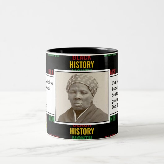 HARRIET TUBMAN | Zitat für den Monat der Schwarzen Zweifarbige Tasse (Mittel)