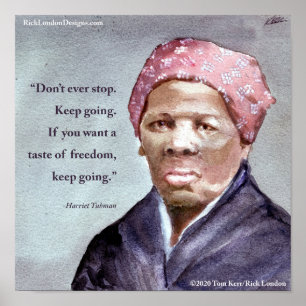 Harriet Tubman & Zitat Poster