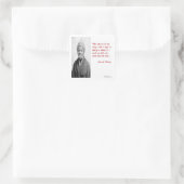 Harriet Tubman zitiert Geschenke zu "Freiheit oder Quadratischer Aufkleber (Tasche)