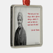 Harriet Tubman zitiert Geschenke zu "Freiheit oder Silbernes Ornament (Rechts)