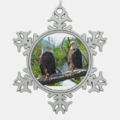 Harriet und Verzierung M15 Schneeflocken Zinn-Ornament (Vorderseite)