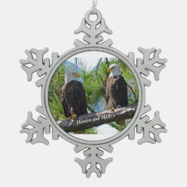 Harriet und Verzierung M15 Schneeflocken Zinn-Ornament