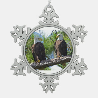 Harriet und Verzierung M15 Schneeflocken Zinn-Ornament