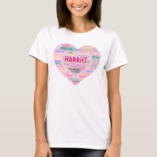 Harriet Wordcloud T - Shirt (Vorderseite)