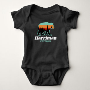Harriman Staat Park Idaho ID Bear Retro Baby Strampler