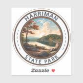Harriman Staat Park New York Abzeichen Aufkleber (Blatt)