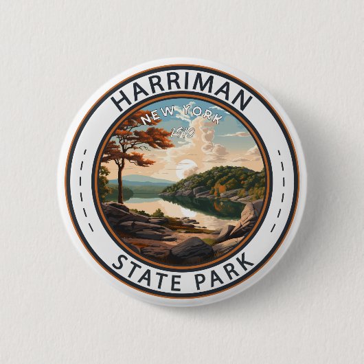 Harriman Staat Park New York Abzeichen Button (Vorderseite)