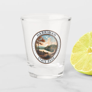 Harriman Staat Park New York Abzeichen Schnapsglas