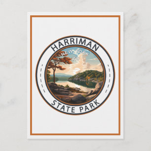 Harriman State Park New York Abzeichen Postkarte