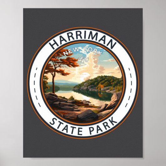 Harriman State Park New York Badge _1  Poster (Vorne)
