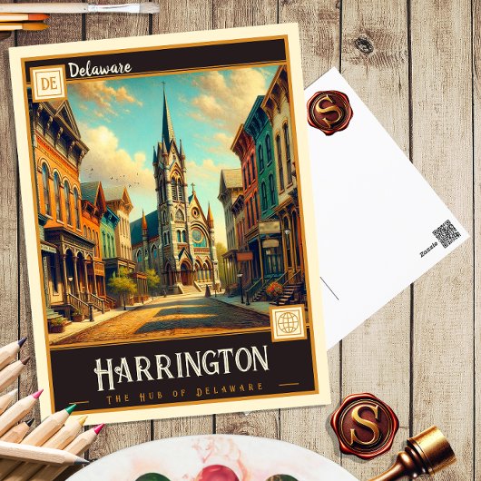 Harrington, Delaware | Vintage Postkarte