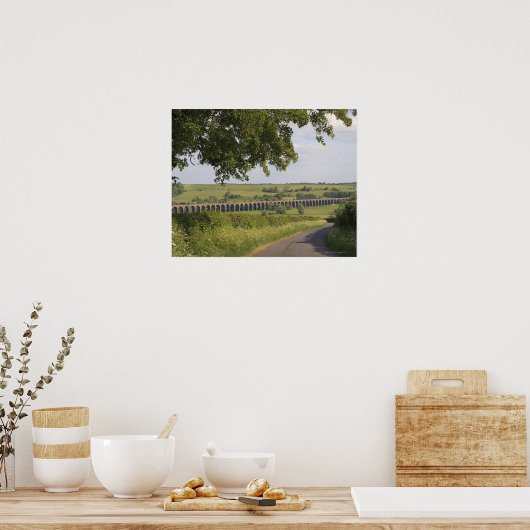 Harringworth Viaduct, Rutland. Auch bekannt als Poster (Küche)