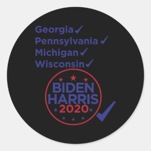 Harris 2020 Joe Biden Kamala Harris Demokrat Victo Runder Aufkleber