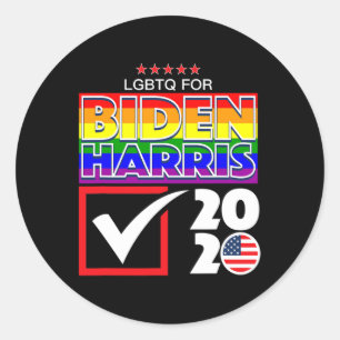 Harris 2020 LGBt Gay Pride Usa Election Democrat P Runder Aufkleber