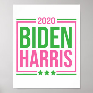 Harris 2020 Rosa Grüne Studentinnenverbindung - Wa Poster