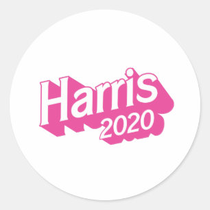 Harris 2020 Rosa Runder Aufkleber