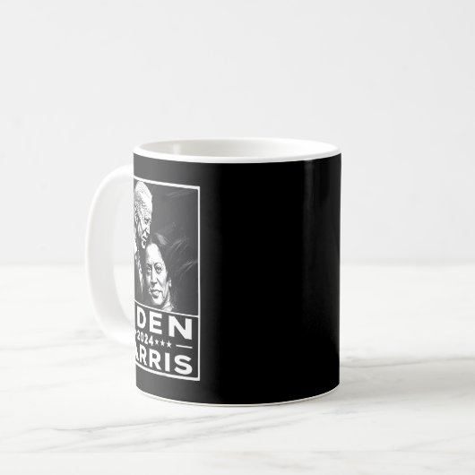 Harris 2024 47. Präsidentschaftswahl Joe Biden Kam Kaffeetasse (Vorderseite Links)