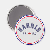 Harris 2024 Athletic Word Art Magnet (Vorderseite/Rückseite)