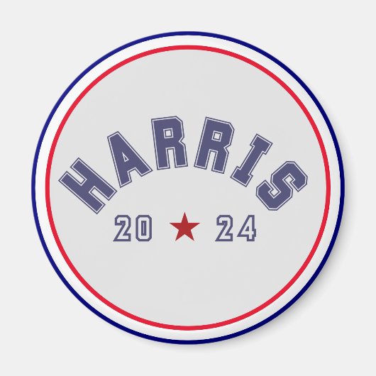 Harris 2024 Athletic Word Art Magnet (Vorne)