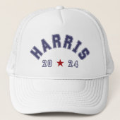 Harris 2024 Athletic Word Art Truckerkappe (Vorderseite)