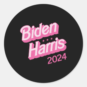 Harris 2024 Black S Joe Kamala Funny Präsident Runder Aufkleber